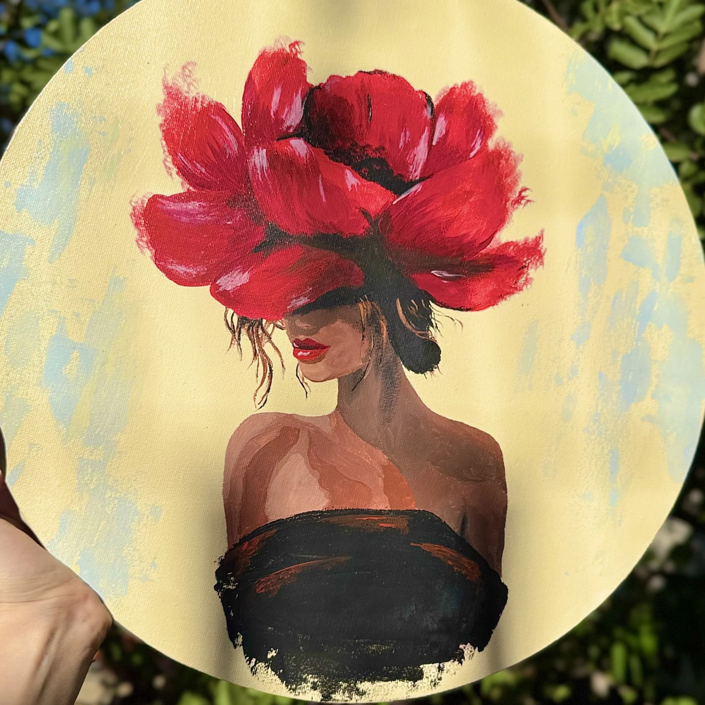 Lady with a Flower, by Sondos Zbedat